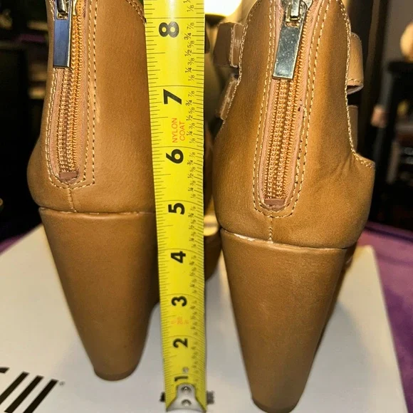 Bar III Tan Strappy Crisscross Wedge Sandals - Picture 6 of 6